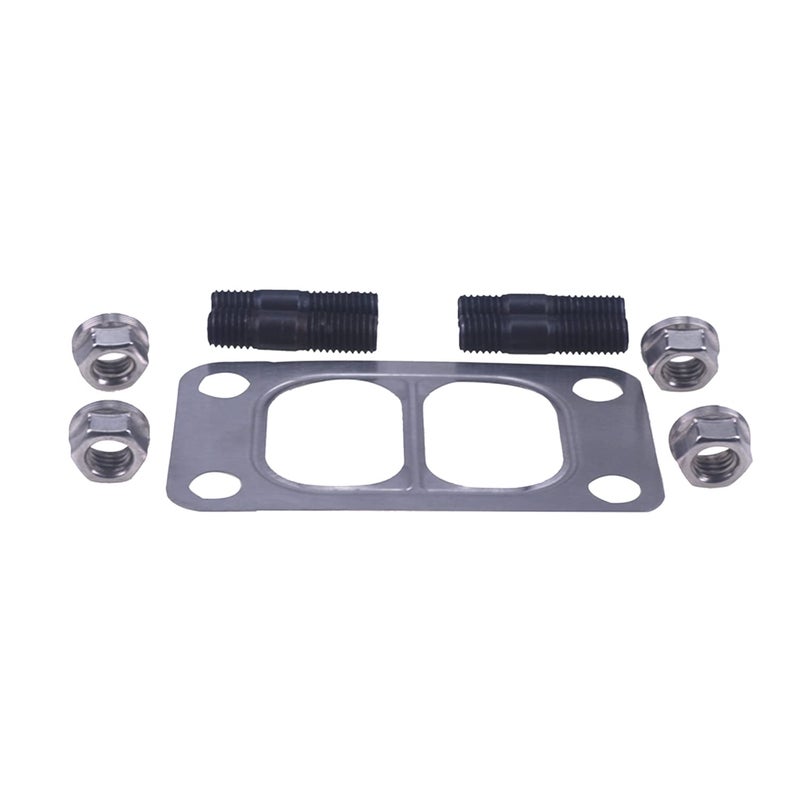 WQSING Turbo Mounting Studs & Nuts with Turbo Gasket 3818823 3818824 3901356 Compatible with Dodge Cummins 89-07 5.9L 4 Cylinder 4B3.9L Engine 3971421 - Image 3